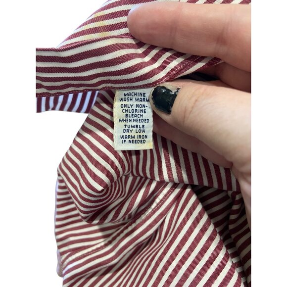 Ralph Lauren Mens Vintage Y2K Short Sleeve Striped Button Down Shirt  Size XXL - Picture 4 of 13